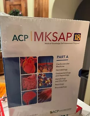 MKSAP 18 Part A & Part B Books. Excellent Condition. • $84.99