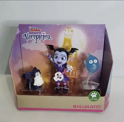 New Bullyland Disney Junior  Vampirina  Figure Set 3pc W/Demi & Wolfie • $11.99