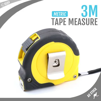 3M Measuring Tape Measure Metric Ruler Retractable Easy Lock Release Pocket Tool • $14.99