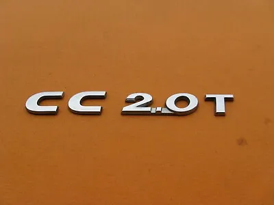 09 10 11 12 13 14 15 16 17 Vw Cc 2.0 T Rear Chrome Emblem Logo Badge Sign A37912 • $28.50