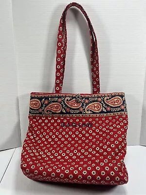 Vera Bradley Americana Red Petite Villager Tote Shoulder Bag PLEASE READ • $14.97