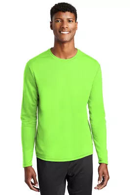 Sport-Tek ST340LS Dri-Fit Long Sleeve T-Shirt Micro Mesh Performance Wicking Tee • $14.52