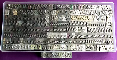 Letterpress Printing Adana 36pt BOLD SCRIPT Capitals L/case Figures & Points • £35