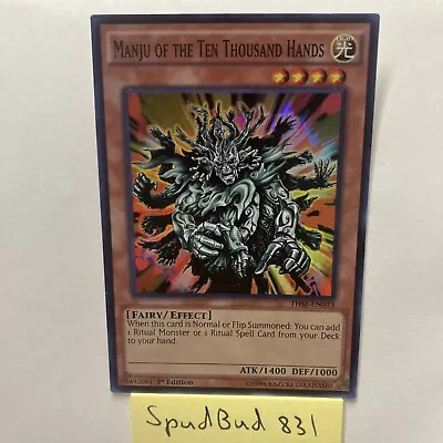 Manju Of The Ten Thousand Hands Super Rare THSF-EN033 (Lightly Played 1st Ed) • $0.99