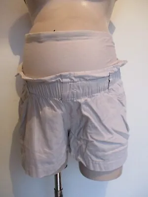 £7.50 • Buy H&m Mama Maternity Stone Under Bump Shorts Size M 12-14