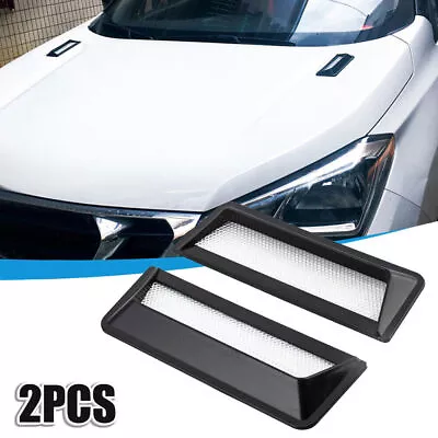 Black Car Grill Fender Sticker Air Flow Intake Hood Vent Side Fender Decoration • $16.49