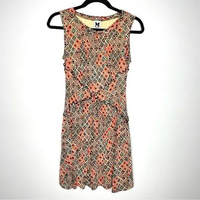 Missoni 100% Silk Stretchy Geometric Retro Ruffle Multicolor Dress Size US 4 • $37.50