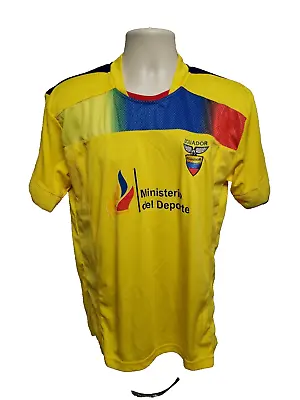 Marathon Ecuador National Soccer Team Ministerio Del Deporte Men L Yellow Jersey • $26.99