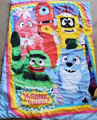 Yo Gabba Gabba Blanket Foofa Toodee Muno Brobee Plex Toddler Throw Large • $42.50