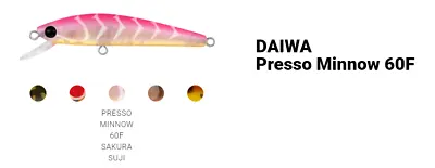 Brand New - Daiwa 2021 Presso Minnow 60F Floating Fishing Lure - Choose Colour • $25.20