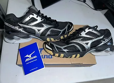 Mizuno Women's Wave Bolt 3 Black Gray Volleyball Shoes Sneakers Size 7 Silver  • $19