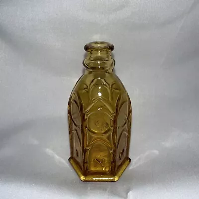 Vintage Wheaton Nj Miniature Glass Bottle Amber Color Church Brand Ink • $20
