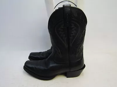 Ariat Mens Size 9.5 D Black Leather Western Cowboy Boots • $67.99