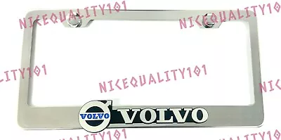 3D Volvo Stainless Steel Chrome Mirror Finished License Plate Frame • $19