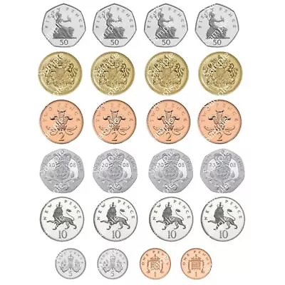 24 X Coin Money Pre-cut Edible Wafer Cupcake Toppers • £3.99