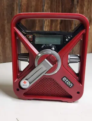 Eton Red Cross Emergency Weather Radio -  Solar Battery & Hand Crank Power FRX3 • $25