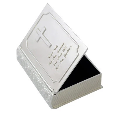 Personalised Silver Finish Bible Trinket - Engraved Free - First Holy Communion • £19.99