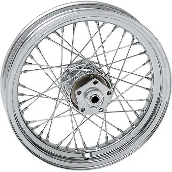 Drag Specialties Chrome 40 Spoke Rear Wheel 16  X 3  For 73-84 FL 73-81 FX • $363.95