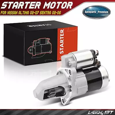 New Starter Motor For Nissan Altima 2002-2007 Sentra 2002-2006 1.4KW CCW 12V 13T • $62.99