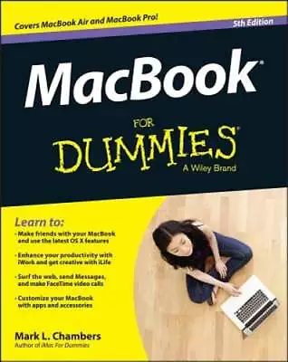 Macbook For Dummies By Mark L Chambers: Used • $7.94