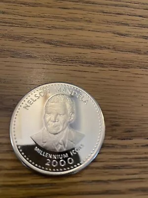 2000 Somalia Nelson Mandela Millennium Icons Coin 250 Shillings • £6.50