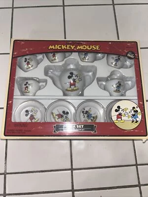 $10 • Buy Unopened Vintage Mickey And Minnie Mouse 12 Piece Porcelain Tea Set Schylling