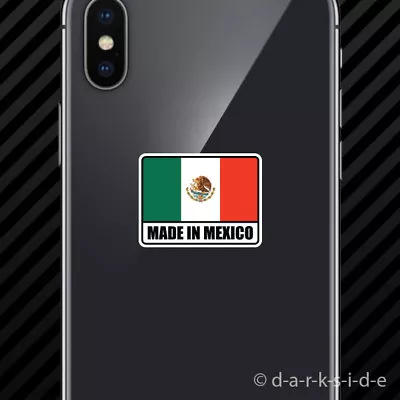 (2x) Made In Mexico Cell Phone Sticker Mobile Mexican MX Heco En • $3.99