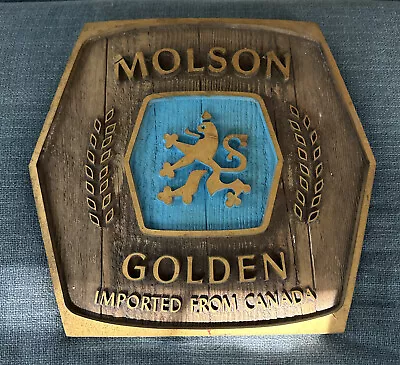 VINTAGE MOLSON GOLDEN Imported From Canada Sign • $29.99