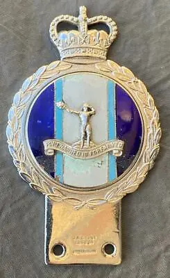 Royal Observer Corps Enamel Military Car Badge Bar By J R Gaunt Emblem Insignia • £95