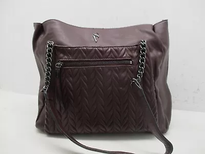 Simply Vera Wang Rockbridge Tote Bag Large Purse | Burgundy • $29.95