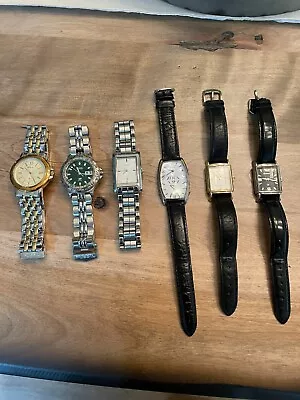 Fossil Watch Men Preowned - Various Styles (total Of 6) • $180