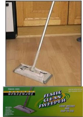 £17.95 • Buy Sweeper Light Weight Swivel Head Mop With 6 Micro Fiber Duster Static Wipes 