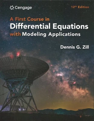 $262.97 • Buy First Course In Differential Equations With Modeling Applications, Hardcover ...