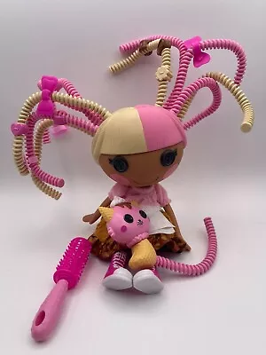 Lalaloopsy Silly Hair Doll- Scoops Waffle Cone Doll And Pet Cat 13  Ice Cream... • £14.24