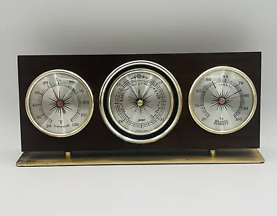 Vintage Jason Wooden Barometer Thermometer And Hydrometer • $38