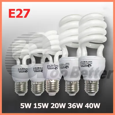 E27 LED Light Bulbs Warm/Cool White /Daylight Three Colour Dimm 5/15/20/36/40W • $4.35