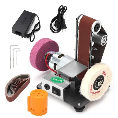 £79.97 • Buy 9000r/min Mitre Electric Disc Belt Sander Bench Grinder Workshop Sanding Machine