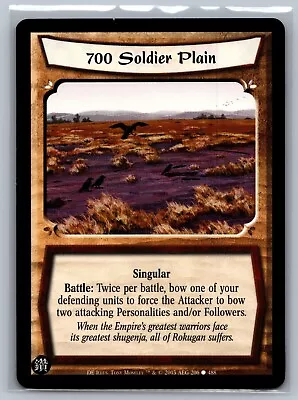 L5R CCG 700 Soldier Plain #206/488 USED Legend Of The Five Rings TCG • $4.99