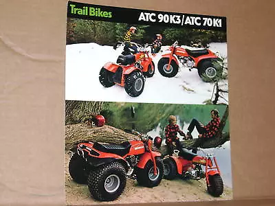 1975 Honda ATC90 K3 / ATC70 K1 THREE WHEELER BROCHURE - Literature • $24.99