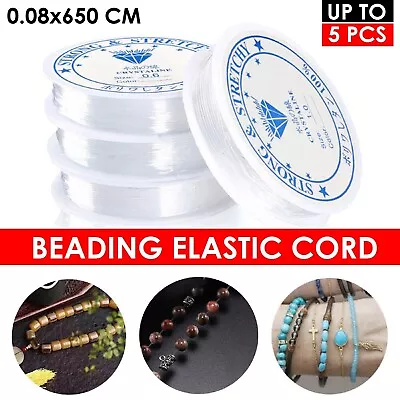 Super Strong Stretch Elastic Cord String Bead Beading Jewelry Bracelet Clear • $6.99