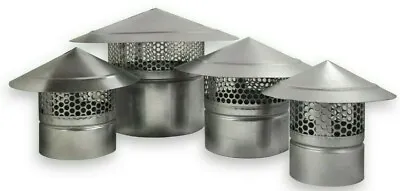 Metal Cowl Ducting Chinamans Hat 100-500mm Pizza Oven Ventilation Flue • £26.04