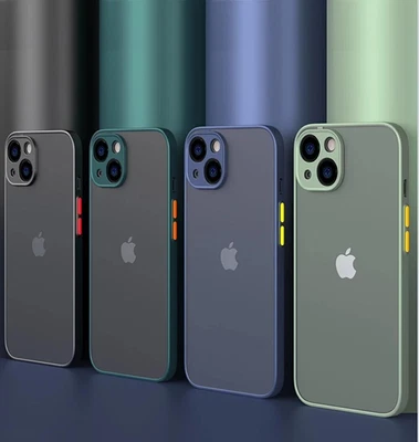 £2.95 • Buy Case For IPhone 14 Pro Max 13 Pro 12 11 Shockproof Frosted Back Cover Silicone
