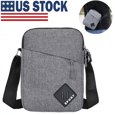 Men's Cross Body Bag Messenger Shoulder Book Bags School Casual Sport Work Bag • $9.99