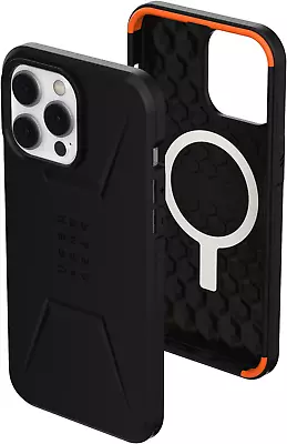 UAG Designed For Iphone 14 Pro Max Case Black 6.7  Civilian Build-In Magnet Comp • £45.30