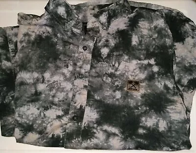 Men’s Marc Ecko Unlimited T-Shirt Button Down Acid Wash Medium • $12.99