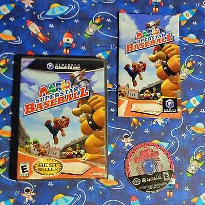 Mario Superstar Baseball Nintendo GameCube W/ Manual Mint Disc Tested And Works • $84.99