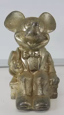 Vintage Metal Sitting Mickey Coin Bank Disney Productions • $9.99