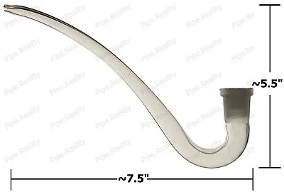 19mm Glass J Handle Hook Sherlock Pipe Adapter Attachment Bowl Ash Catcher 18mm • $20.89