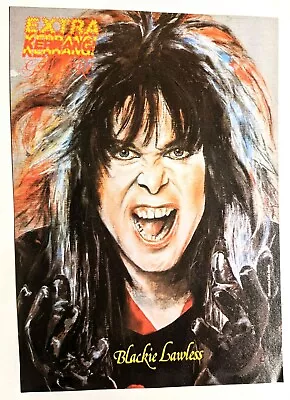 W.a.s.p. / Blackie Lawless / 80's Magazine Full Page Pinup Poster Clipping (10) • $12.99