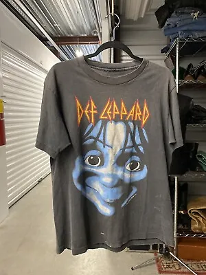 Vintage Def Leppard Shirt 1992 Single Stitch Original Large Band Tee No Flaws • $280